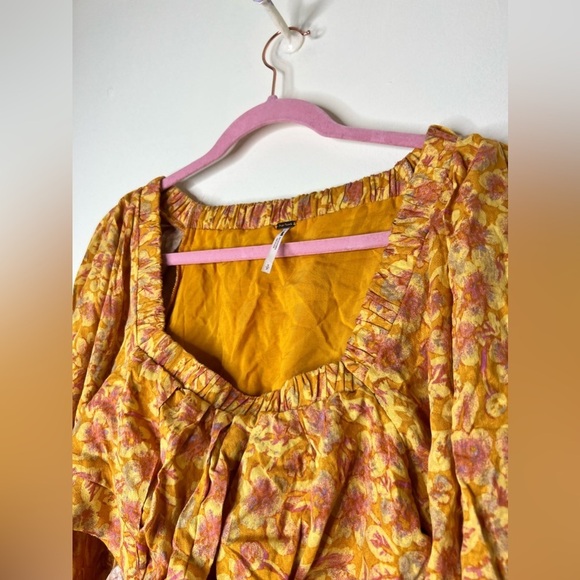 Free people Jael Cutout Mini Dress Golden Combo Size Small - Picture 9 of 10